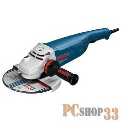 Шлифовальная машина Bosch GWS 24 - 230 JH Угловая шлифовальная машина 0601884203 {2400Вт, скорость вр.- 6500, д.диска-230, шпиндель-M 14, (Дополнительная рукоятка. Ключ, гайка. Картон)}