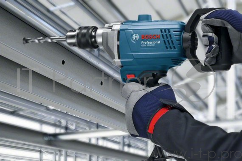 Дрель, Шуруповерт Bosch GBM 1600 RE безударная дрель 06011B0000 { 850Вт, скорость вращения-0-630 об/мин, крутящий момент - 11 Нм, сталь/дерево-16/40мм, вес - 3 кг }