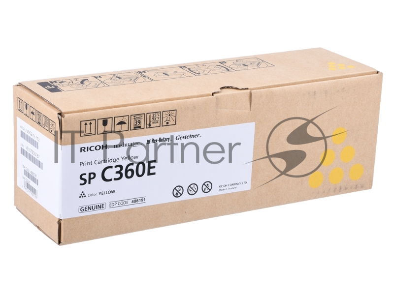 Принт-картридж желтый, тип SP C360E (1,5K) Ricoh SP C361SFNw