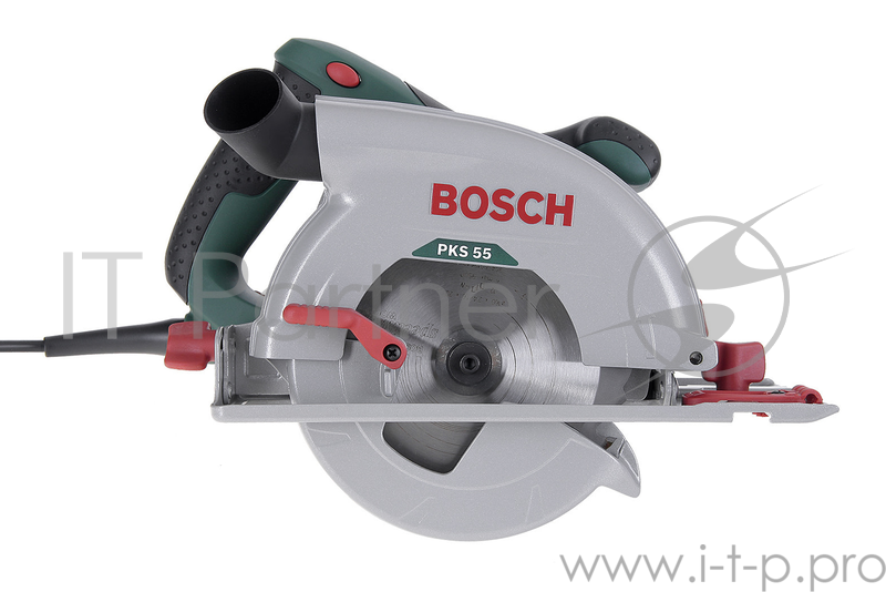 Пила Bosch PKS 55 Ручная дисковая пила 0603500020 {Мощность/напряжение: 1200 Ватт , число оборотов/частота: 0 - 5300 об/мин, вес: 3,9 кг, шлифподошва/направляющая:145 х 290 мм}