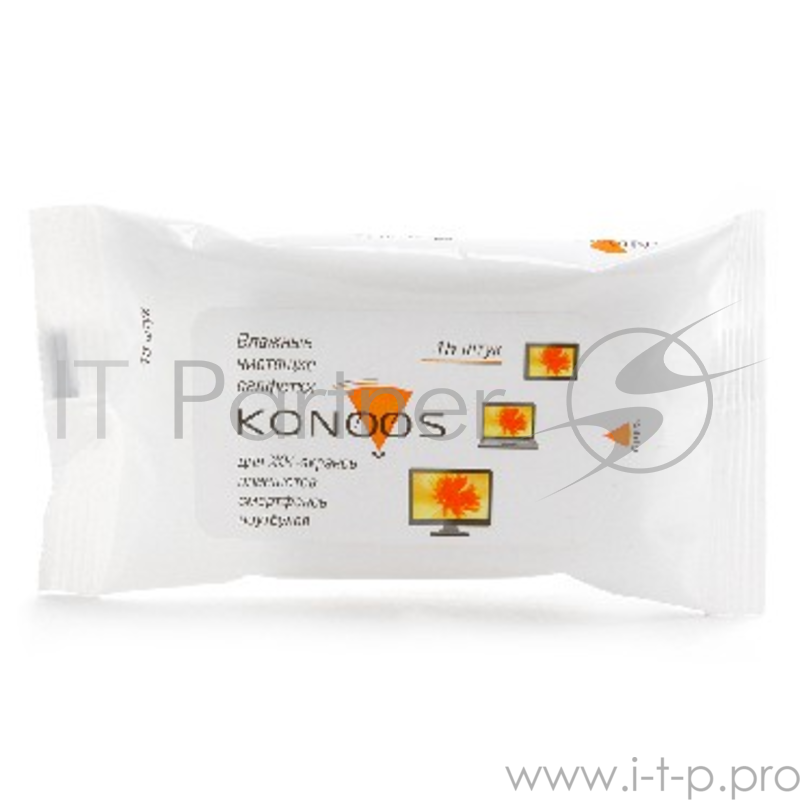Чистящее средство влажные салфетки Konoos KSN-15, универсальные (15шт./уп.)