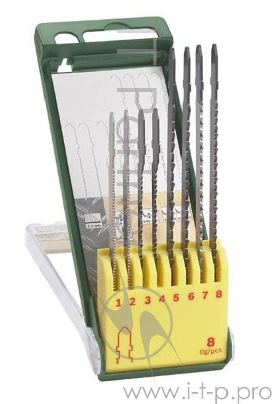 Bosch Bosch SORT.Т-ХВОС 2607019458 набор пилок для лобзика, 8 шт, универсальные