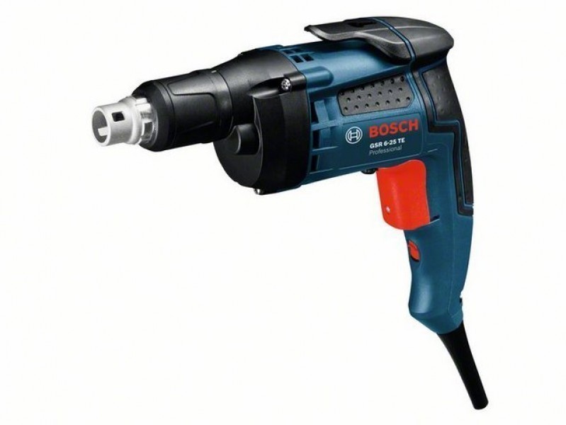 Дрель, Шуруповерт Bosch GSR 6-25 TE 0601445000 {701Вт, Компактный инструмент с улучшенной эргономикой. ограничит. глубины T9, 1 бита 1/4'', PH2 25 мм, ограничит. глубины T8, чемодан.}