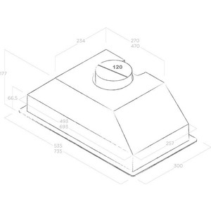 Вытяжка встраиваемая Elica Era C IX/A/52 нержавеющая сталь управление: кнопочное (1 мотор)