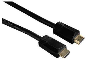 Кабель аудио-видео Hama High Speed HDMI (m)/HDMI (m) 5м. Позолоченные контакты черный 3зв (00122106)