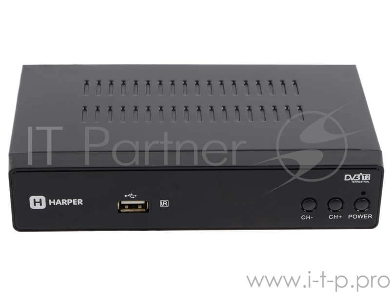 Ресивер DVB-T2 HARPER HDT2-5010, черный