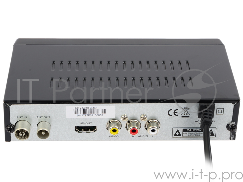 Ресивер DVB-T2 HARPER HDT2-5010, черный