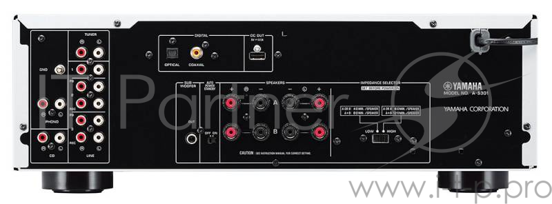 Усилитель Интегральный Yamaha A-S301 стерео полупроводниковый серебристый