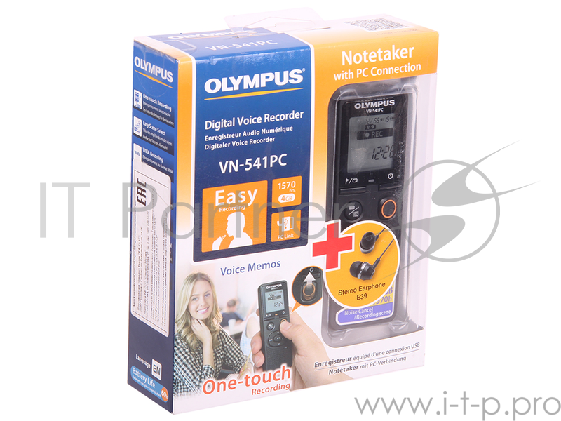 Диктофон Olympus Диктофон VN-541PC в комплекте с наушниками E39