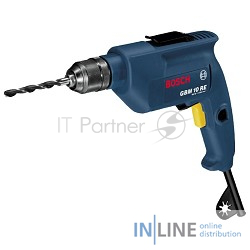 Дрель, Шуруповерт Bosch GBM 10 RE дрель безударная 0601473600 {(600 Вт, патрон 10мм , 6нм, 1,7кг, коробка)}