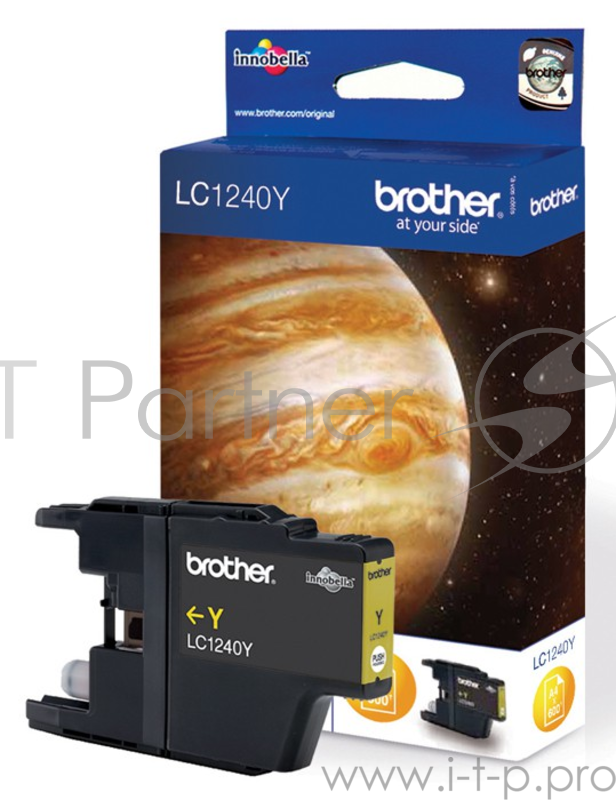 Картридж струйный Brother LC1240Y желтый для Brother MFC-J6510DW/J69010DW