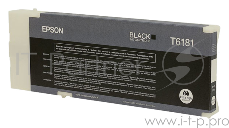 Картридж струйный Epson C13T618100 Extra High Capacity черный для B500/510DN