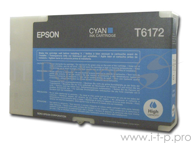Картридж струйный Epson C13T617200 cyan для B-300/B-500DN/B-510DN