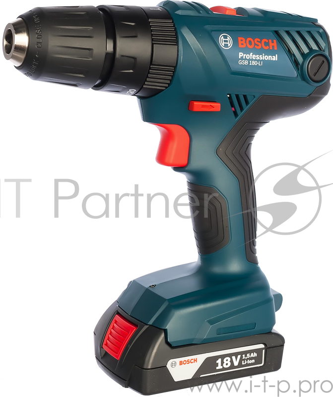 Дрель, Шуруповерт Bosch GSB 180-LI ударная дрель-шуруповерт 06019F8320 {18 В, БЗП, 54нм, 13 мм, 1700 об/мин, 1,4кг, 2акк- Li-ion.1,5Ач, кейс}
