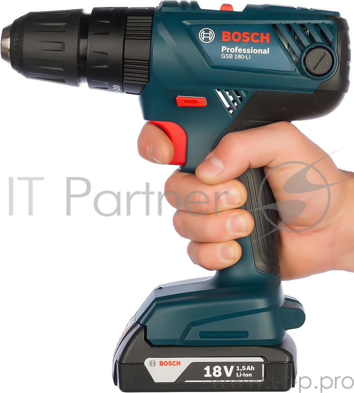 Дрель, Шуруповерт Bosch GSB 180-LI ударная дрель-шуруповерт 06019F8320 {18 В, БЗП, 54нм, 13 мм, 1700 об/мин, 1,4кг, 2акк- Li-ion.1,5Ач, кейс}