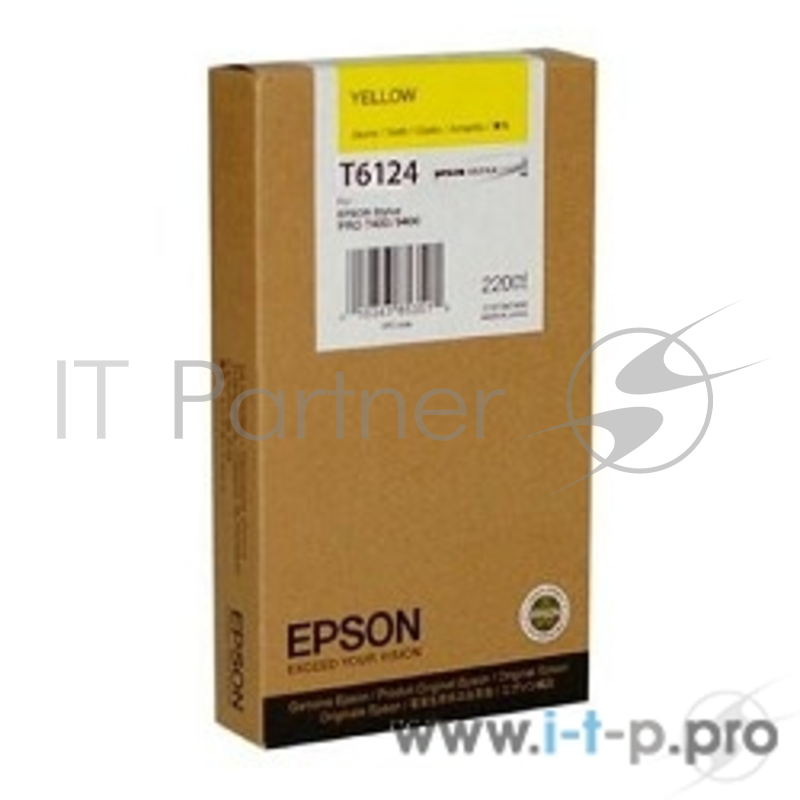 Картридж струйный Epson C13T612400 yellow для Stylus Pro 7400/9400 (220ml)