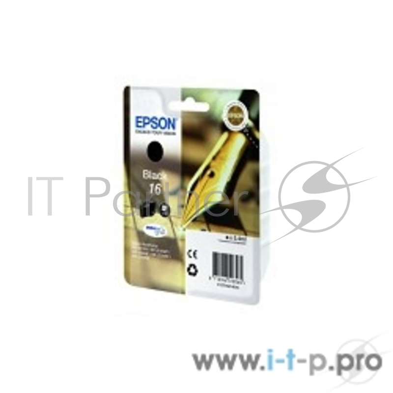Картридж EPSON 16 BK (C13T16214012/C13T16214010) для WF-2010W (black)