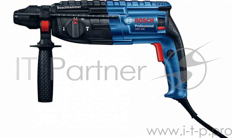 Перфоратор Bosch GBH 240 Перфоратор SDS-plus 0611272100 {790 Вт, 2.7Дж, 2,8кг, 3реж, кейс}
