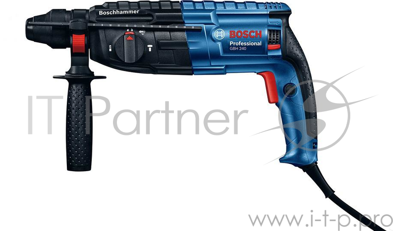 Перфоратор Bosch GBH 240 Перфоратор SDS-plus 0611272100 {790 Вт, 2.7Дж, 2,8кг, 3реж, кейс}