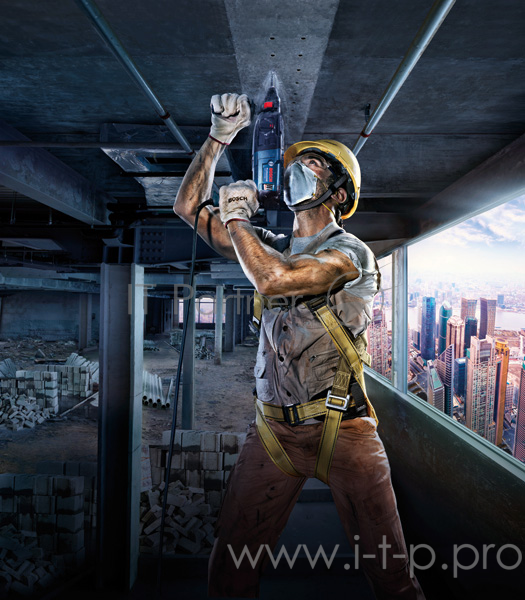 Перфоратор Bosch GBH 240 Перфоратор SDS-plus 0611272100 {790 Вт, 2.7Дж, 2,8кг, 3реж, кейс}