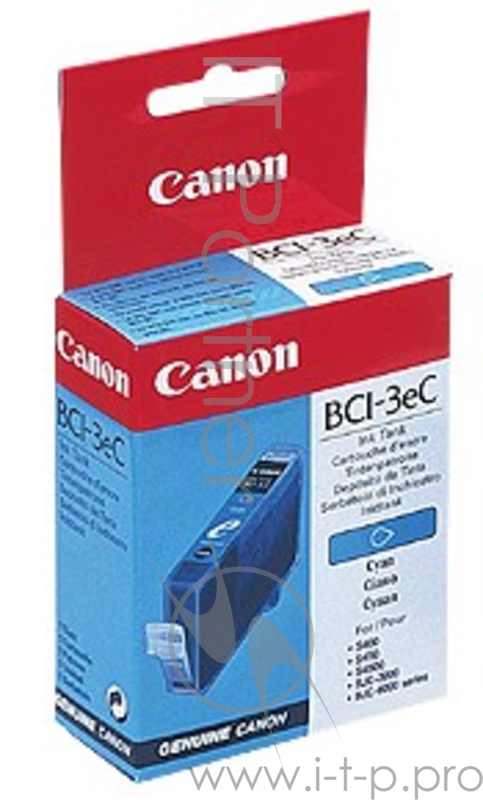 Расходные материалы Canon BCI-3eC 4480A002 Картридж для i560/6500/865, PIXMA MP7x0/iP3000/4000/5000,SB MPC400/700/730,S530D Голубой(Cyan), 310 стр.