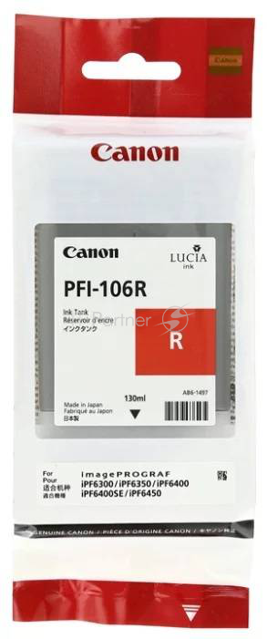 Картридж струйный Canon PFI-106 R красный для iPF6400/6450 (6627B001)