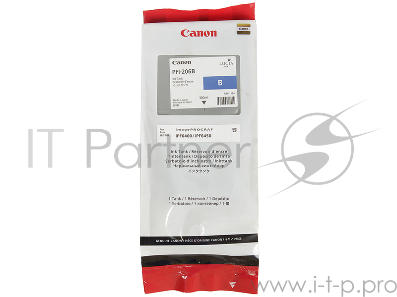 Картридж струйный Canon PFI-206 B синий для iPF6400/6450 (5311B001)