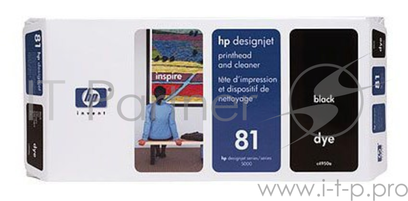 Картридж струйный HP №81 C4950A черный печатающая головка для HP DJ 5XXX