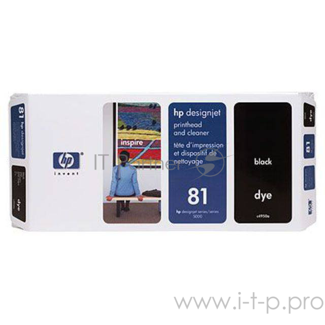 Картридж струйный HP №81 C4950A черный печатающая головка для HP DJ 5XXX