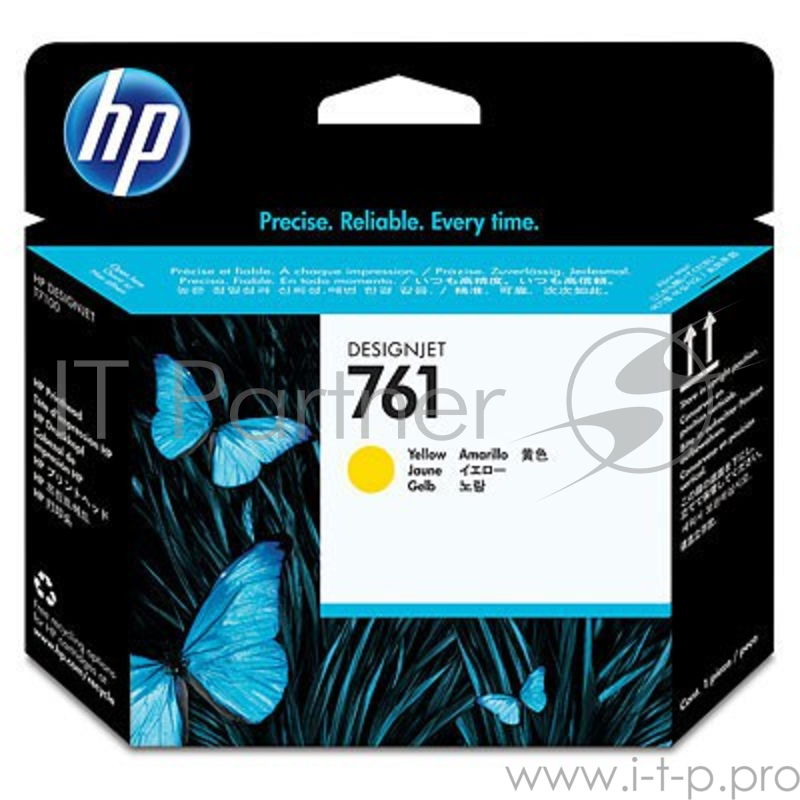 Картридж струйный HP 761 CH645A желтый печатающая головка для HP DJ T7100