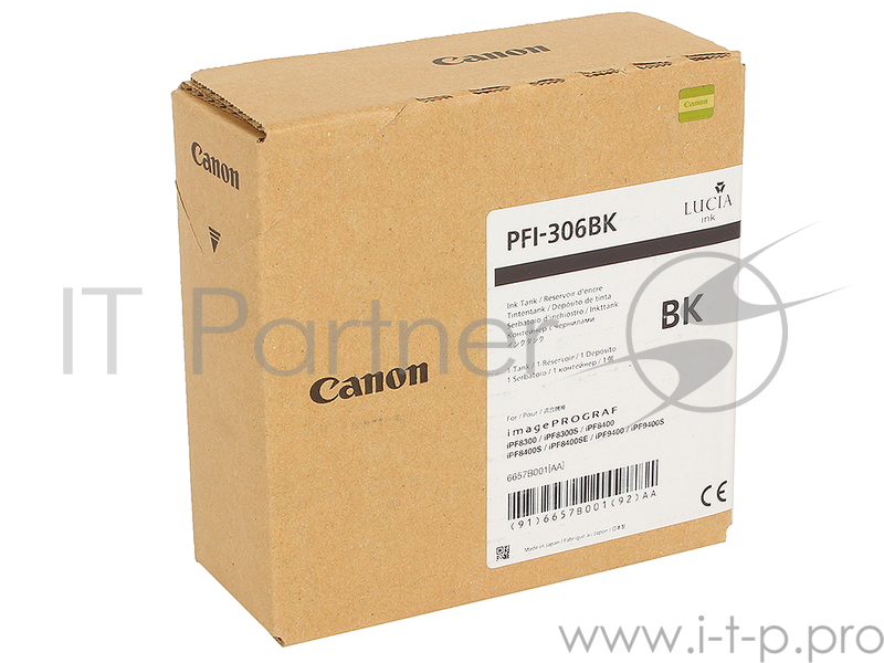 Картридж струйный Canon PFI-306 BK черный для iPF8300S/8400/9400S/9400 (6657B001)