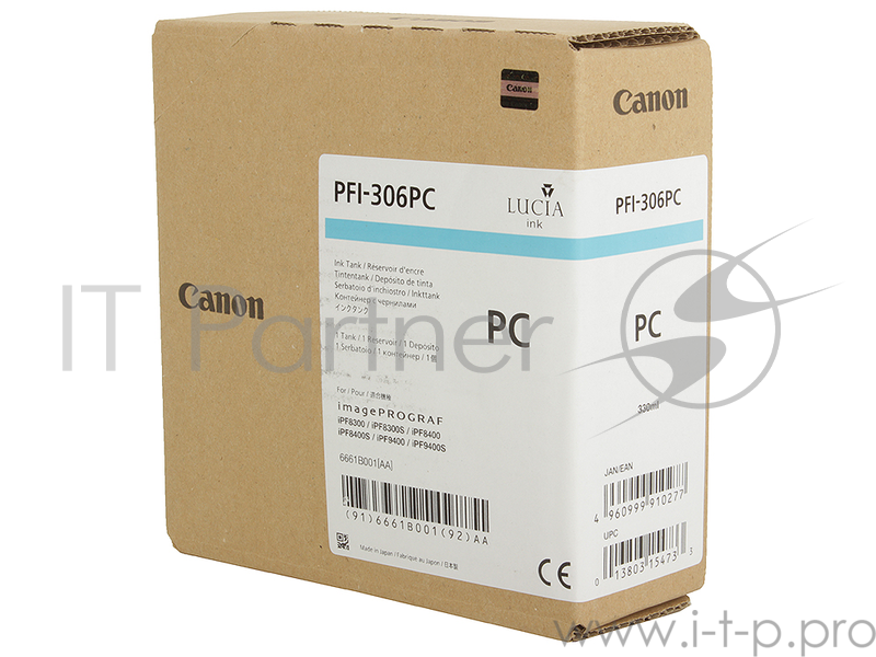 Картридж струйный Canon PFI-306 PC фото голубой для iPF8300S/8400/9400S/9400 (6661B001)