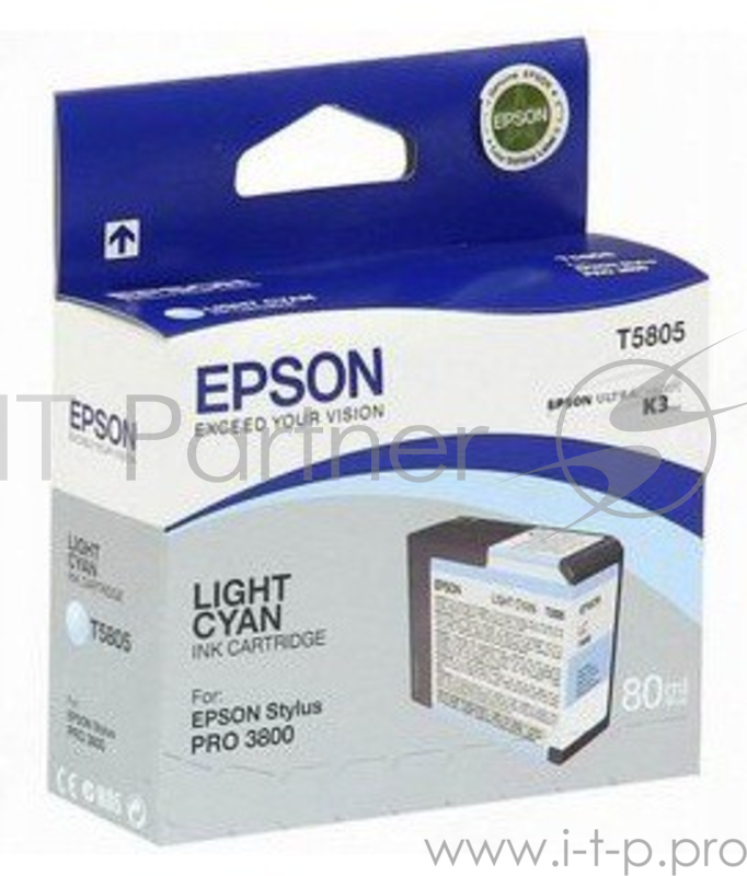 Картридж струйный Epson T580500 светло-голубой для Epson St Pro 3800