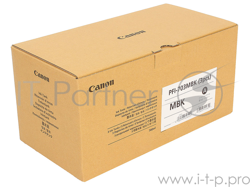 Картридж CANON PFI-703MBK Matte Black (3 PCS)