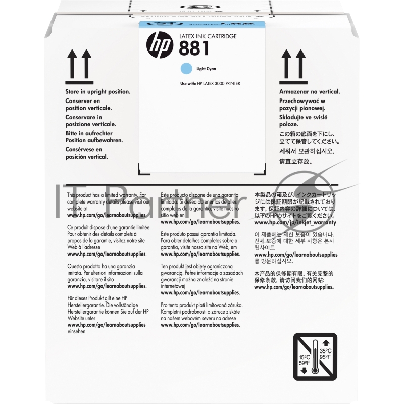 Картридж HP 881 5-Ltr Lt Cyan Latex Ink Cartridge