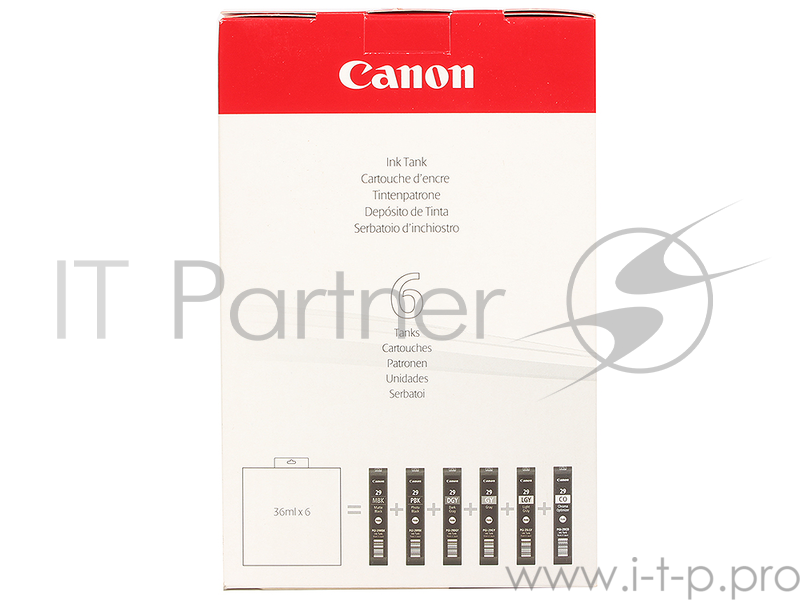 Картридж CANON PGI-29 MBK MULTIPACK для Pixma Pro 1 (матовый черный, фото-черный, темно-серый, серый, светло-серый)