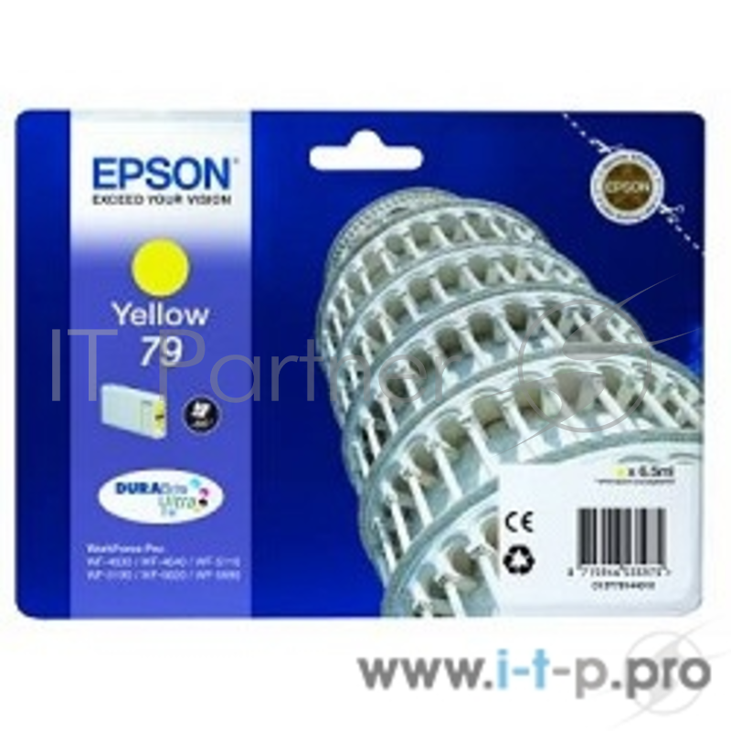 Расходные материалы EPSON C13T79144010 Картридж 79 желтый для WF-5110DW/WF-5620DWF