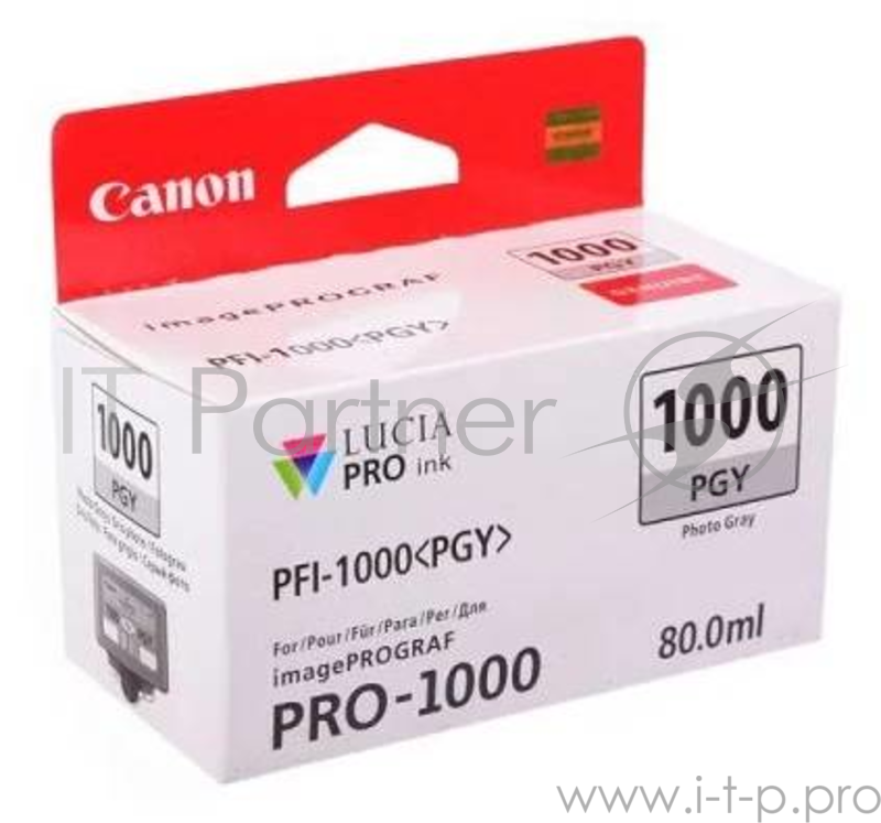 Картридж CANON PFI-1000 PGY Photo Grey