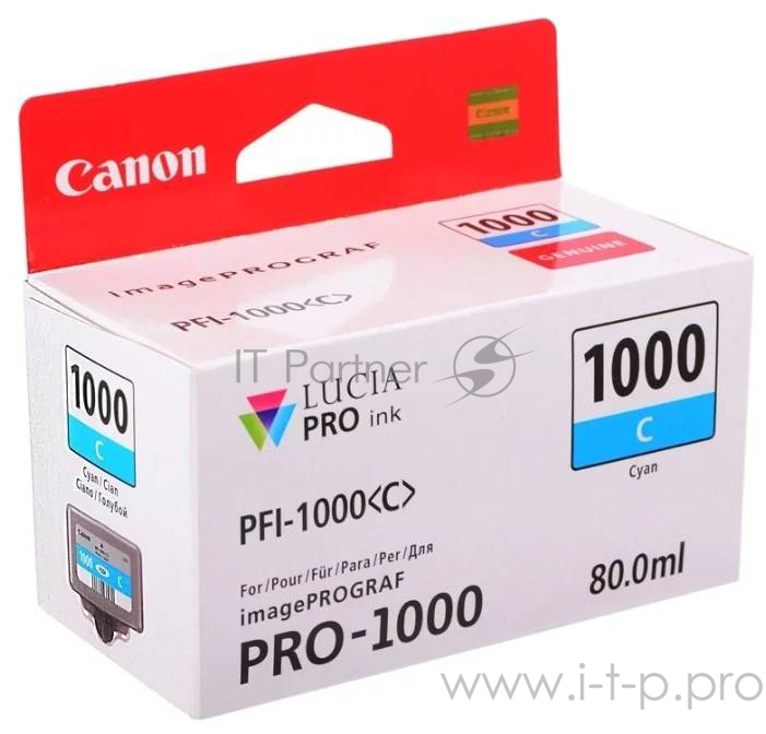 Картридж CANON PFI-1000 C Cyan