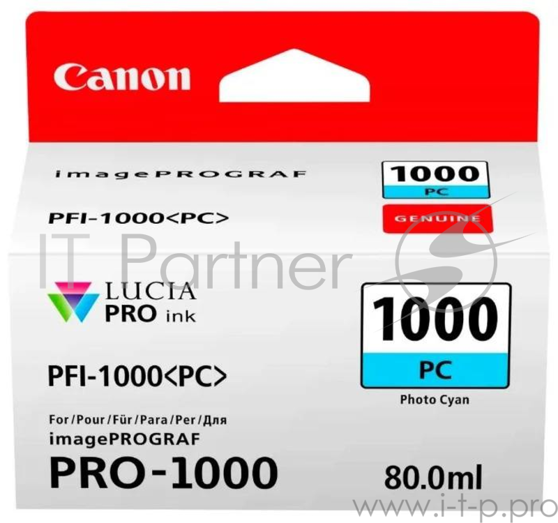 Картридж CANON PFI-1000 PC Photo Cyan