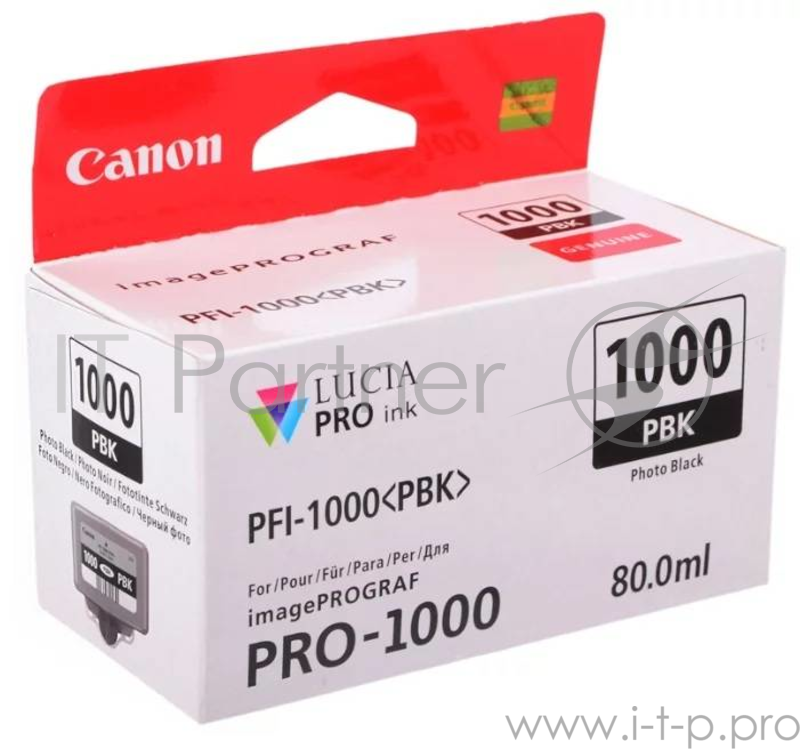 Картридж CANON PFI-1000 PBK Photo Black