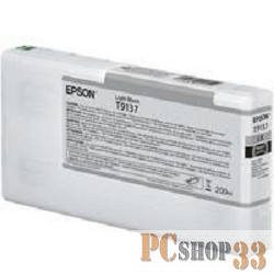 Картридж Epson T9137 Light Black с серыми чернилами (200ml) для плоттеров SC-P5000 (C13T913700)