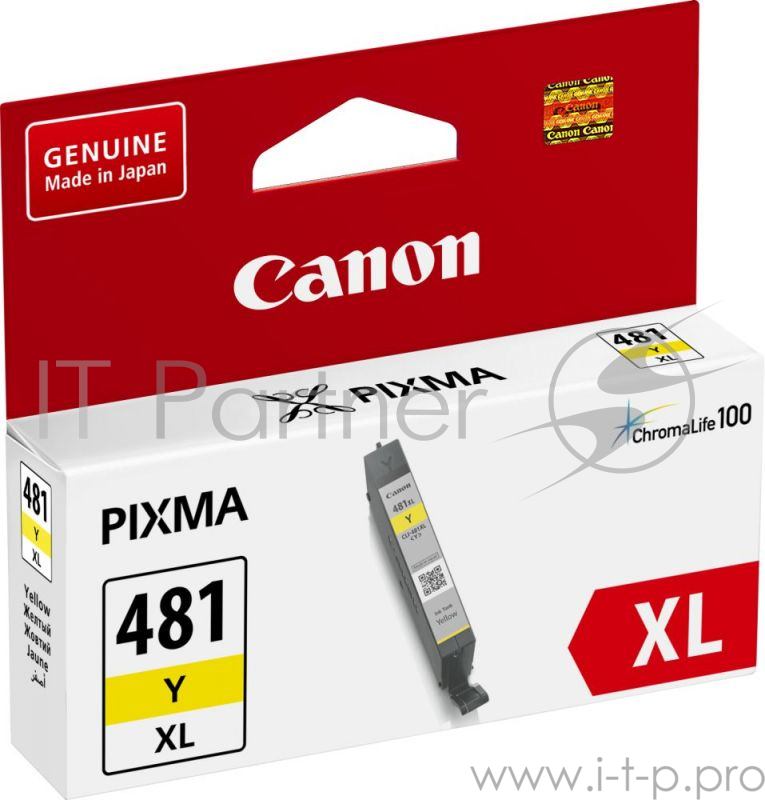 Картридж струйный Canon CLI-481XL Y 2046C001 желтый для Canon Pixma TS5140/6140/8140/8540