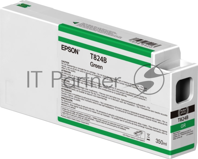 Струйный картридж Singlepack Green T824B00 UltraChrome HDX 350ml