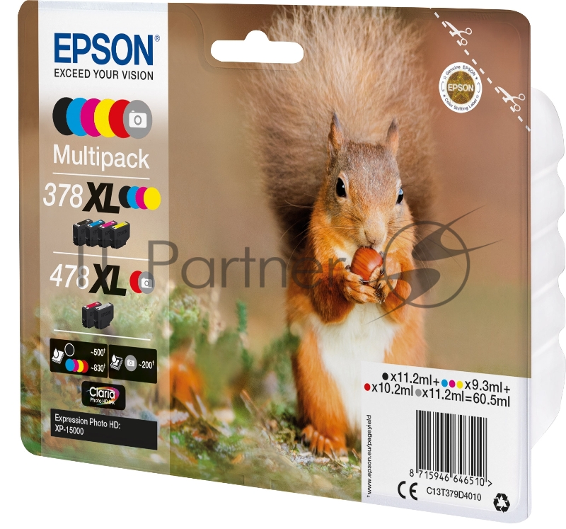 Картридж струйный Multipack 6-colours 478XL Claria Photo HD Ink