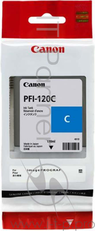 Картридж струйный Canon PFI-120 C 2886C001 голубой (130мл) для Canon Canon imagePROGRAF TM-200/205