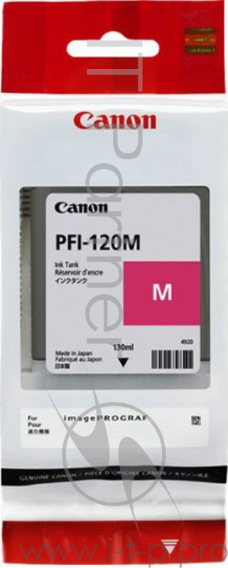 Картридж струйный Canon PFI-120 M 2887C001 пурпурный (130мл) для Canon Canon imagePROGRAF TM-200/205