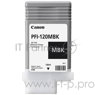 Картридж струйный Canon PFI-120 MBK 2884C001 черный матовый (130мл) для Canon Canon imagePROGRAF TM-200/205