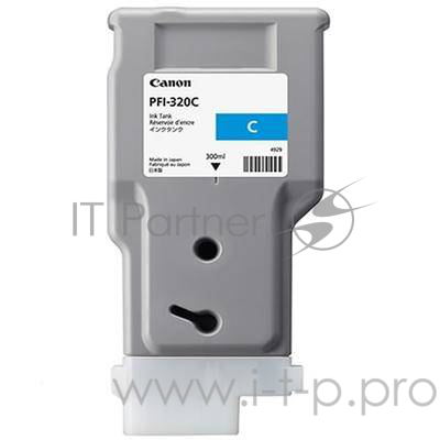 Картридж струйный Canon PFI-320 C 2891C001 голубой (300мл) для Canon Canon imagePROGRAF TM-200/205
