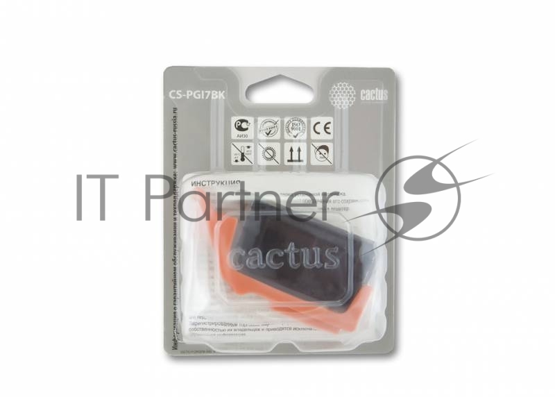 Картридж струйный Cactus CS-PGI7BK черный для Canon Pixma MX7600/iX7000 (24ml)